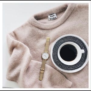 Larsson & Jennings Lugano Milanese 33mm gold watch